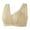 45#Beige, variant on for Seniors, Front Closure Wireless Bra, Breathable Cotton Comfort Bra for Older Women, Lightweight No Underwire Sleep Bra