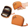 thumbnail image 3 of WRKEKC Clearance Compact Personalized Small Wallet with 9 Card Slots - Durable Faux Leather Zipper Card Organizer for Women & Girls, Portable Mini Wallet for Daily Use & Gift Giving, 3 of 6