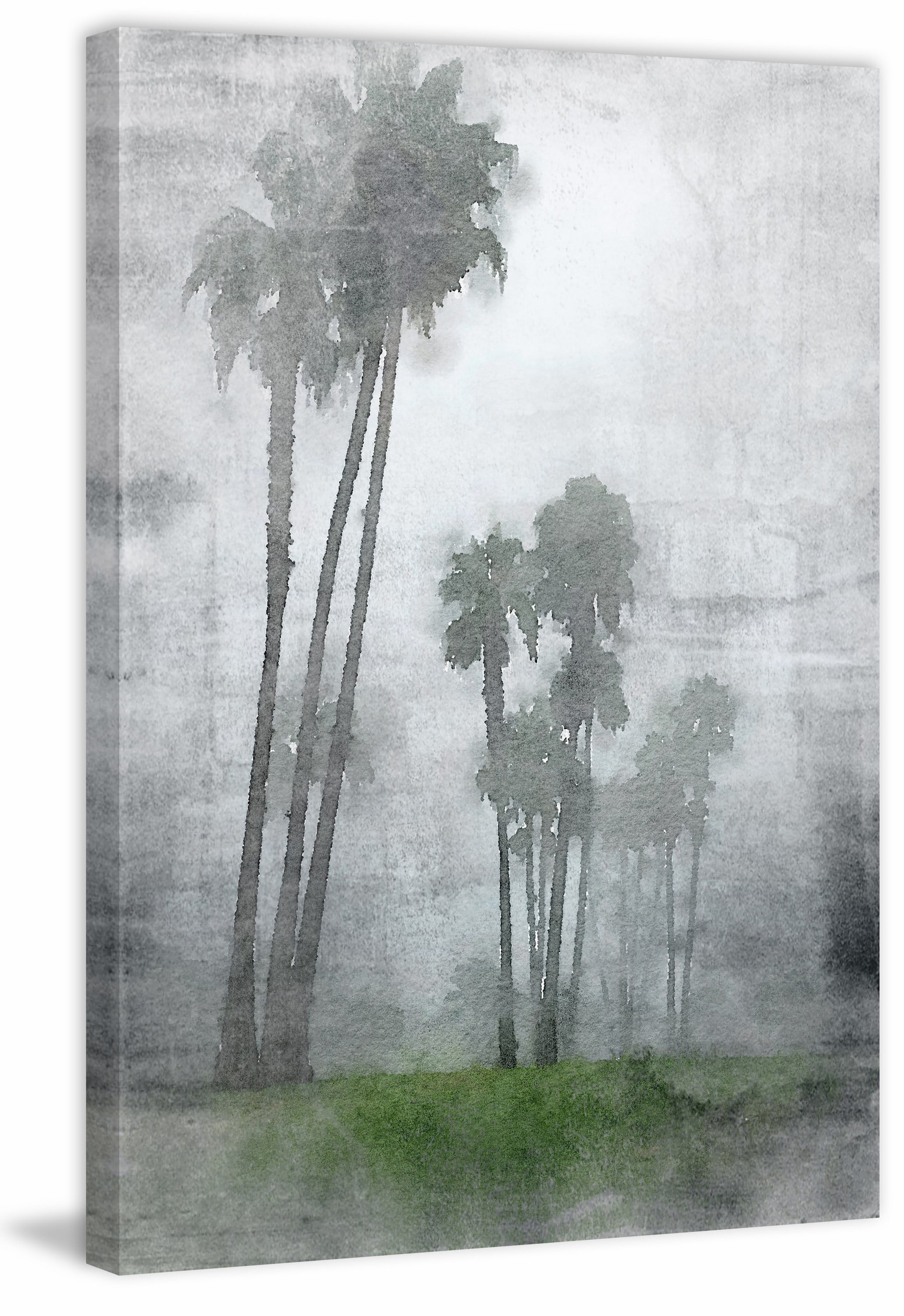 "A Foggy Morning" Painting Print on Wrapped Canvas