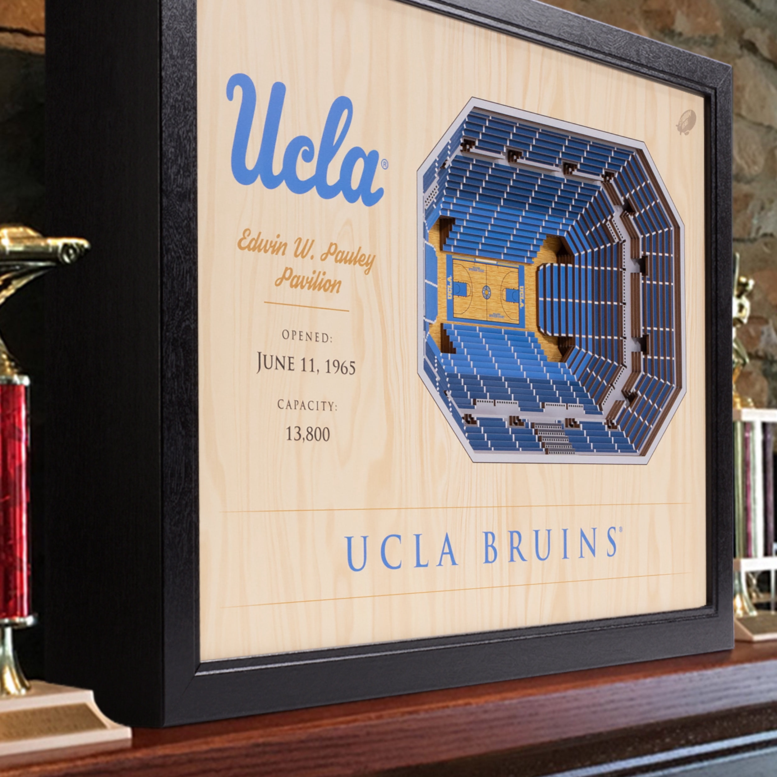 YouTheFan NCAA UCLA Bruins BB 25-Layer Stadiumview Wall Art