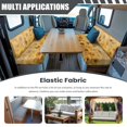 thumbnail image 4 of Pzuqiu Butterfly Print Rv Dinette Cushion Cover 2Pcs Full Protection Sunflower Camper Cushion Covers Replacement Easy Using Camper Cushion Slipcovers for Rv Camper Car, 4 of 6