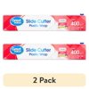 (2 pack) Great Value Slide Cutter Plastic Wrap, 400 sq ft