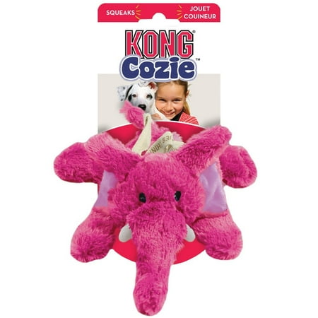 - KONG Cozie Elmer Elephant Dog Toy, Medium