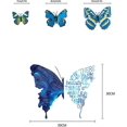thumbnail image 4 of Vinilo decorativo de mariposas con palabras inspiradoras, diseño creativo de vinilo azul DIY, 4 of 5