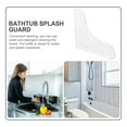 thumbnail image 4 of 2 Pcs Splash Guard Water Trough Bathtubs Shower Guards Corner Blocker Barrier Stopper Bathroom For Sink, 4 of 6