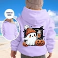 thumbnail image 4 of Tiijoy Big Girls Halloween Hoodie Cartoon Ghost Hooded Sweatshirt, Sizes 11-12, 4 of 5