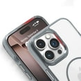 thumbnail image 3 of 2 in 1 Wallet Case for iPhone 14 Plus, Compatible with Magsafe Clear Shockproof Magnetic Phone Case with Card Holder Bumper Anti-Yellowing Protective Cover for iPhone 14 Plus,Gray, 3 of 8