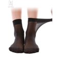 thumbnail image 5 of Gustave 10 Pairs Women Nylon Elastic Short Ankle High Sheer Stockings Silk Short Socks Lady's Hosiery, Black, 5 of 6