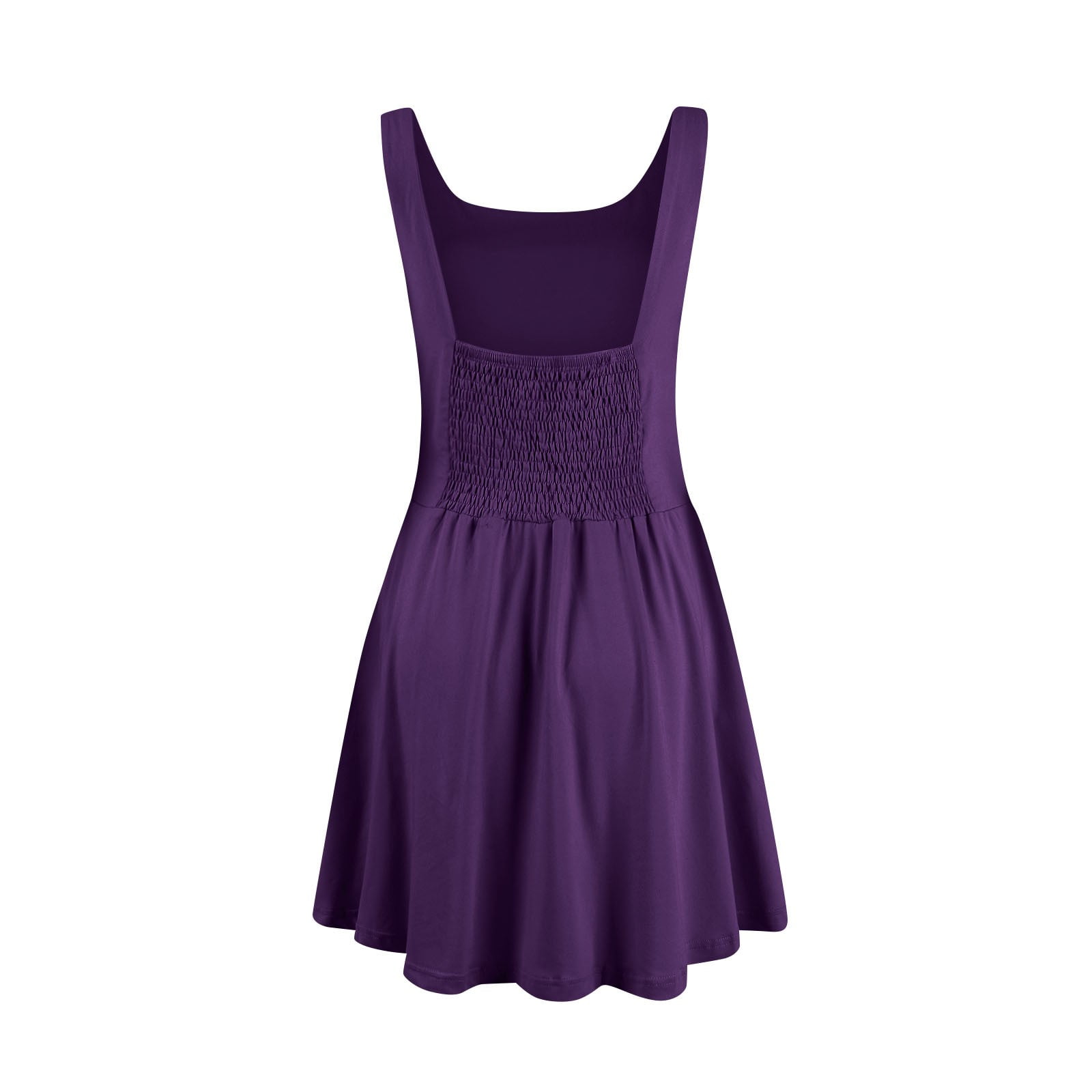 Women's Summer Athletic Tennis Dress with Built in Shorts Square Neck Workout Exercise Active Golf Dresses with Pockets