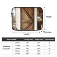 thumbnail image 2 of Rustic Barn Door Laptop Sleeve Bag Compatible With MacBook Air / Pro iPad MateBook Tablet Surface HP Lenovo Dell ASUS Acer Laptop Computer Protective Size: 10 inch, 2 of 5