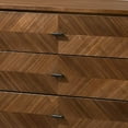 thumbnail image 4 of Benjara 63 Inch Mid Century Modern 6 Drawer Dresser, Brown, 4 of 5