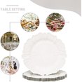 thumbnail image 6 of Reef White Charger Plates, Plate Chargers for Dinner Plates, Plastic Plate Chargers for Wedding Decor, Thanksgiving, Christmas, Set of 6, 6 of 7