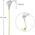 thumbnail image 3 of Silver Calla Lily Artificial Flowers, Silver Flowers for DIY Wedding Bouquets Centerpieces Bridal Shower Party Home Flower Arrangement Decorations (Silver), 3 of 5