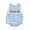 Blue, variant on Baby Romper Cute Truck Embroidery Blue Plaid Summer Rompers Sleeveless Preemie Clothes Girl Girl Clothing 3-6 Months Baby Girls Clothes