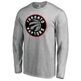 thumbnail image 2 of Men's Heather Gray Toronto Raptors Primary Logo Long Sleeve T-Shirt, 2 of 3