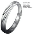 thumbnail image 7 of Mightlink Silver Color Luxury Men's Ring Simple Versatile Design Adjustable Fit Any Finger Unique All Match Ring Male Supply, 7 of 7