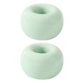 thumbnail image 2 of Naierhg 2 Pcs Toothbrush Holders Smooth Japanese Style Ceramics Round Solid Color Toothbrush Bases Bathroom Countertops Toothbrush Storage Stand, 2 of 8