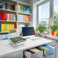 thumbnail image 5 of Sorbus Set of 3 Wide Hanging File Organizer Bin Clear Plastic Stackable for Document Storage, 5 of 7