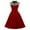 19#Red, variant on Women's Vintage 1950s Dress Retro Polka Dot 50s 60s Halter Dress Hepburn Cocktail Swing Party Dresses Gowns