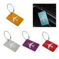 thumbnail image 2 of Aluminum Baggage Backpack Tags Suitcase Luggage Tags Travel Suitcase Label with Metal Loop Baggage Identifier Portable, 2 of 19
