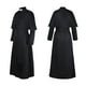 thumbnail image 4 of Disfraz de sacerdote de Halloween con collar cruzado Unisex Hombres Mujeres Sólido Largo Padre Vicar Tomshoo  Negro/L, 4 of 7