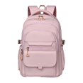 thumbnail image 2 of Student Backpack Pink Oxford Cloth 15.6 Inch Laptop Daypack for High School College Travel Back to School Casual Daypack 17X12X5 in, 2 of 5