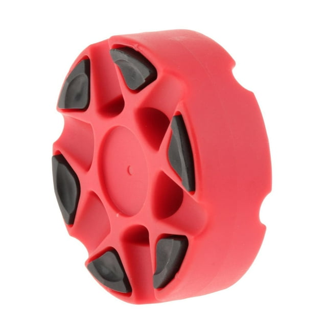 Decodeary Rondelle de Hockey en Ligne Durable Multifonctionnelle Rouge Équipement Rondelle de Hockey sur Glace Rouge 76x25mm
