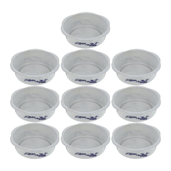 10pcs Plastic Hydroponic Planting Basin Water Lily Narcissus Planting Bowls