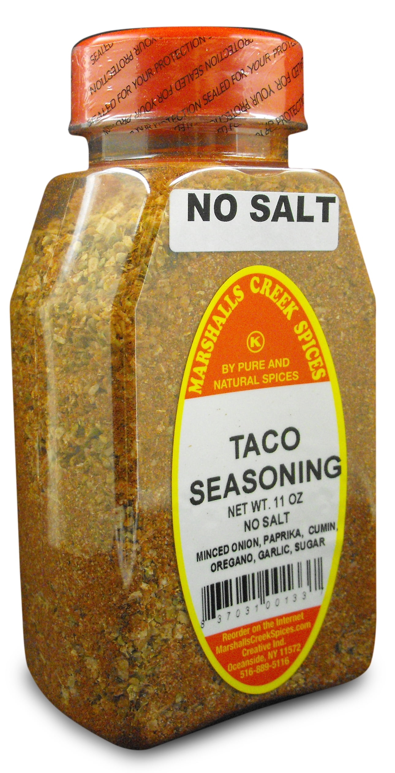 Marshalls Creek Spices TACO SEASONING NO SALT 11 ounce