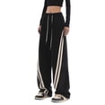 thumbnail image 3 of Pantalones vaqueros de costura, pantalones anchos y sueltos de estilo callejero americano, pantalones casuales deportivos de baile callejero de otoño de moda para mujer, 3 of 5