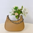 thumbnail image 2 of Michael Kors Cora Mini Camel Pebbled Leather Zip Pouchette Crossbody Handbag, 2 of 7