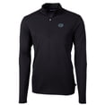 thumbnail image 2 of Men's Cutter & Buck Black Florida Gators Big & Tall Virtue Eco Pique Recycled Quarter-Zip Pullover Top, 2 of 3