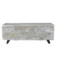 thumbnail image 2 of 46" Whitewash Gray And Black Solid Wood Entryway Bench with Flip Top, 2 of 3