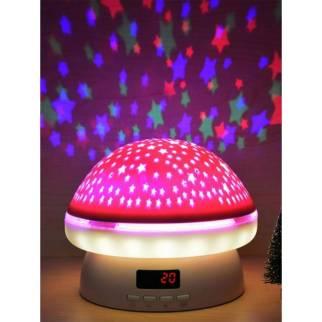 YOPTOP Projecteur d'Étoiles Veilleuse avec 8 Modes Projecteur RC Étoilé Lumière Rotation 360° Projecteur Ciel Galaxie pour Chambre d'Enfant, Rose