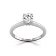 thumbnail image 2 of TimeLe$$ Classics 3 Carat Lab Grown 4 Prong Solitaire Round Cut Solitaire Diamond Engagement Ring For Women in 14K White Gold (Ring Size: 8), 2 of 6
