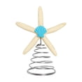 thumbnail image 2 of Event & Party Supplies,Natural Christmas Tree Topper 8.7'' Beach Christmas Tree Topper Decoration Rustic Large Treetop Ornaments For Xmas Holiday Indoor Decor(Blue Chic Style), 2 of 9