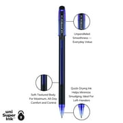 Uniball Jetstream 101 Stick Ballpoint Pens, Medium Point (1.0mm), Blue Ink, 12 Count