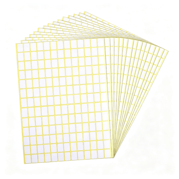 CCOCC 2940Pcs Matte White Labels Stickers 0.5" X 0.3" Small Blank Labels Removable Price Stickers to Write on Sticky Name Tags for Jar Diamond Art Boxes Folder Envelope Office Kitchen (13 X 9 Mm)