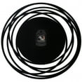 thumbnail image 3 of Decorative Contemporary Metal Wall Clock with Black Circled Frame, 3 of 7
