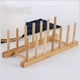 thumbnail image 4 of BRIGHTFUFU 2 escurridores de platos de madera para encimera de cocina, suministros de cocina, 4 of 7