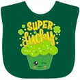 thumbnail image 3 of Inktastic Super Lucky Cupcake for St. Patricks Day Boys or Girls Baby Bib, 3 of 4