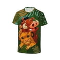 thumbnail image 5 of Kids 3D Graphic Lion King T-Shirts, Novelty Shirts Crewneck Short Sleeve Tees for Youth Boys Girls, 5 of 8
