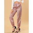 thumbnail image 5 of INSPIRE CHIC Junior's Athleisure Pants Drawstring Elastic Waist Ankle Joggers, 5 of 5