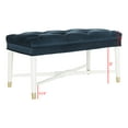 thumbnail image 3 of SAFAVIEH Rory Contemporary Modern Glam Tufted Bench, Navy/White, 3 of 10