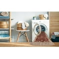 thumbnail image 2 of Ahgly Company Machine Washable Indoor Rectangle Industrial Modern Tomato Red Area Rugs, 7' x 9', 2 of 7