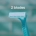 thumbnail image 5 of (4 pack) Gillette Simply Venus 2 Disposable Razors for Women, 9 Count, Blue, 5 of 11