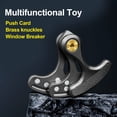 thumbnail image 3 of Push Card Clicker Fidget Toy 3 Layer Metal Stress Relief Hand Toy for ADHD ADD Autism Concentration with Zinc Alloy Portable Pocket Size, 3 of 7