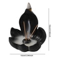 thumbnail image 6 of Dserhfy Lotus Incense Stick Holder Backflow Incense Burner Resin Incense Cone Holder for Incense Lovers Gift Home Table Centerpiece, 6 of 8