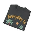 thumbnail image 4 of Palm Trees Sunshine Hammock Novelty Retirement Art Unisex Softstyle T-Shirt, 4 of 4