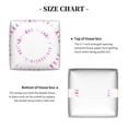thumbnail image 4 of Uemuo Breast Cancer Awareness (4) Tissue Box Cover Holder, Square with Bottom Belt - PVC Leather Decorative Organizer for Tabletop, Bathroom, Car, Office, 4 of 8